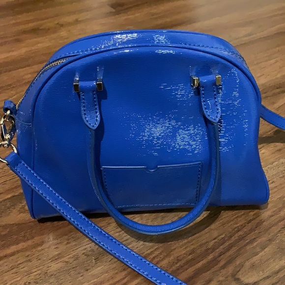 Blue patent leather Kate Spade bag with wallet - Picture 4 of 6